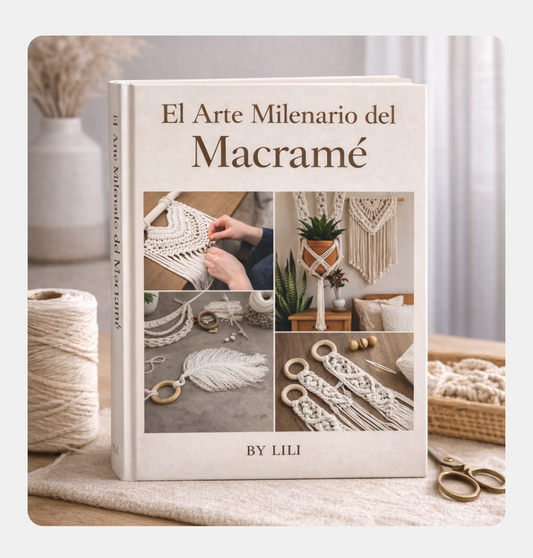 El Arte Milenario del Macramé 🧵: Guía paso a paso + Videos Explicativos + 9 Bonus de Regalo🎁